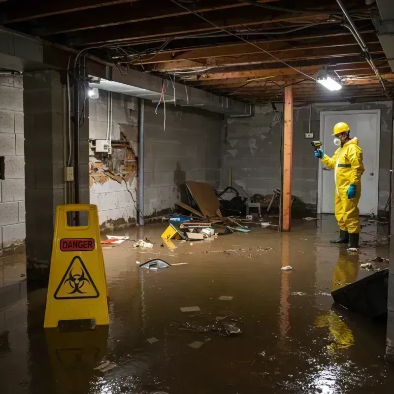 Flooded Basement Electrical Hazard in Wendell, MA Property